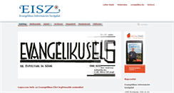 Desktop Screenshot of evangelikuselet.hu